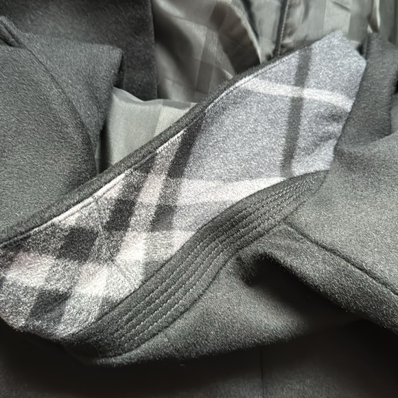 🔥🔥🔥Authentic Burberry Long Black Wool Cashmere Coat Jacket - Picture 10 of 10